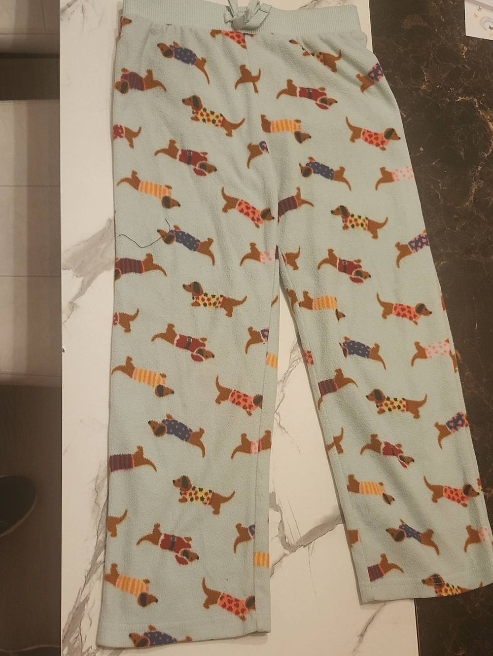 Old Navy Kids Light Blue Dachshund Print Pajama Pants